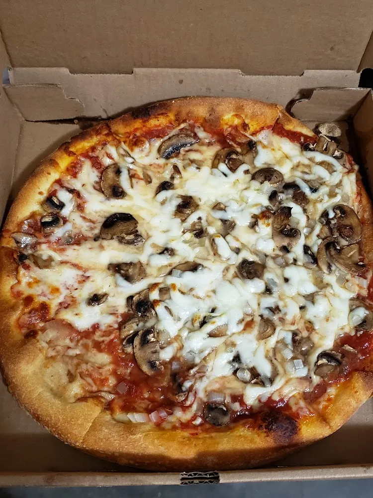 Onion and Extra Mushroom Pizza